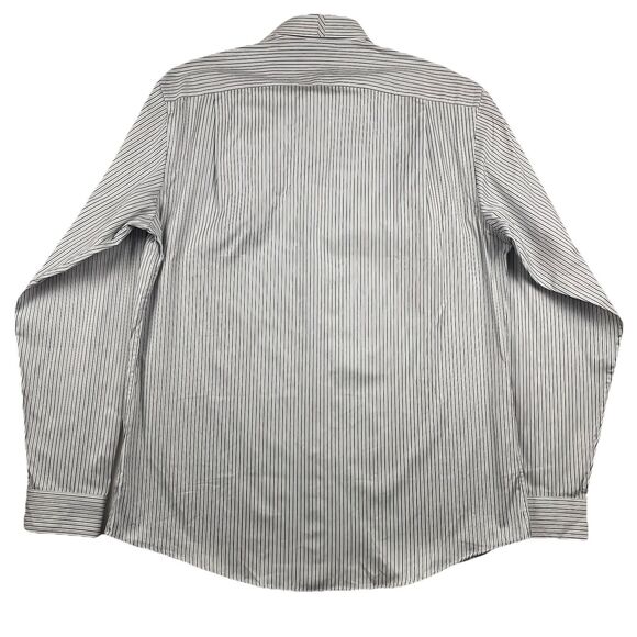 Ben Sherman Men’s Long sleeve Button Up Striped Gray Black-L - Picture 3 of 15